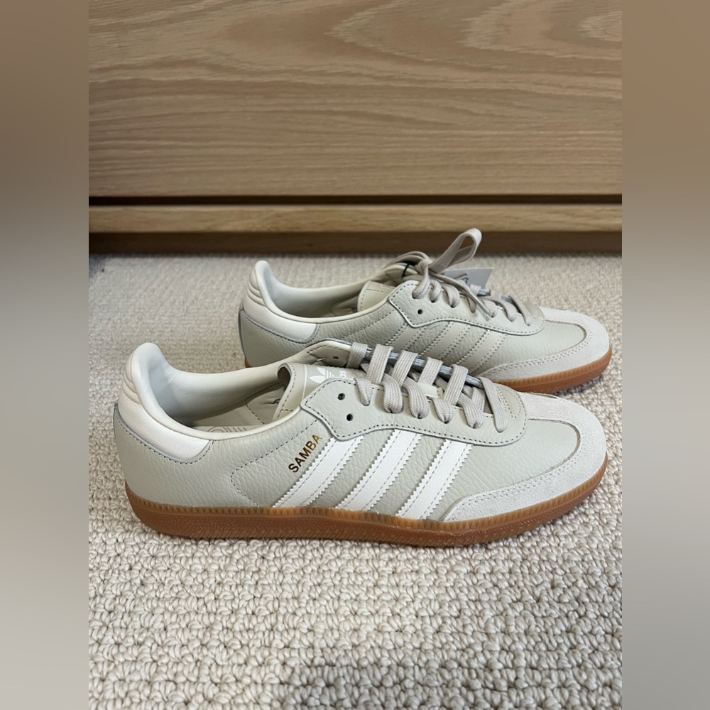 ADIDAS SAMBA OG Aluminum Gum (White/Beige/Gum)